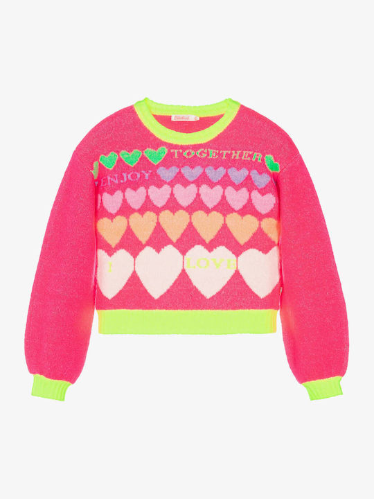 Kinderpullover Langarm Fuchsie