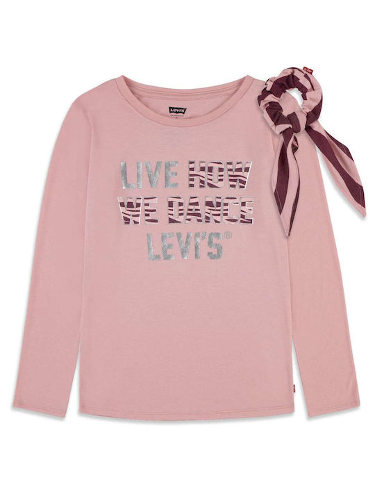 Levi's Kids' Blouse Long Sleeve Pink