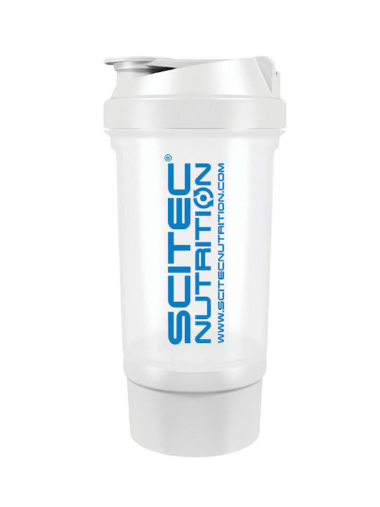 Scitec Nutrition Traveller Plastic Protein Shaker 500ml White