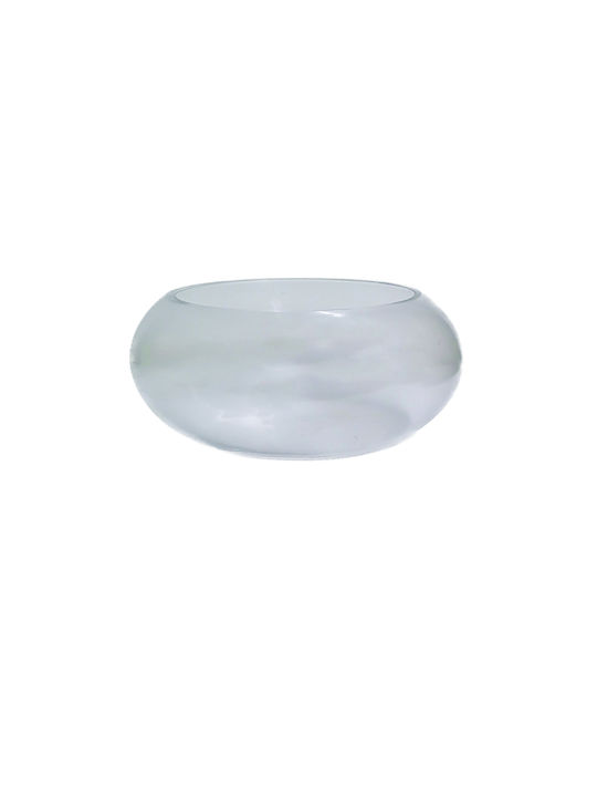 AGC Set of 2pcs Jars General Use with Lid Glass Transparent 16x16x9.5cm