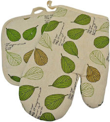 Ankor Oven Mitt and Pot Holder Set Green