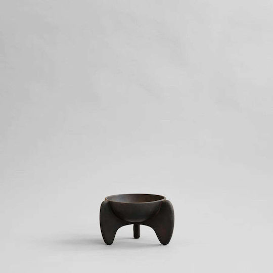 101 Copenhagen Декоративна купа Керамика С Поднос Кафяв 19x16см 1бр