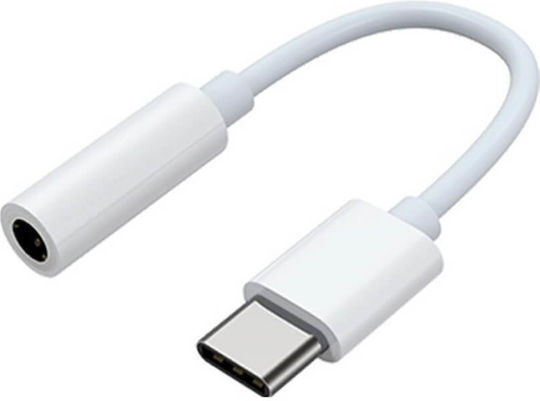 Samsung Alook Μετατροπέας USB-C male σε 3.5mm female Λευκό 1τμχ
