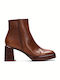 Hispanitas Leather Women's Ankle Boots Tabac Brown