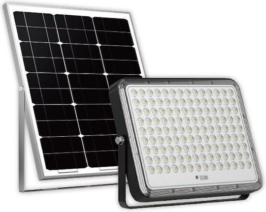 Optonica Στεγανός Ηλιακός Προβολέας LED 6W Ψυχρό Λευκό με Τηλεχειριστήριο IP65