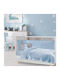 Das Home Blanket Nursery Swaddling Blankets Velvet Light Blue 80x110cm