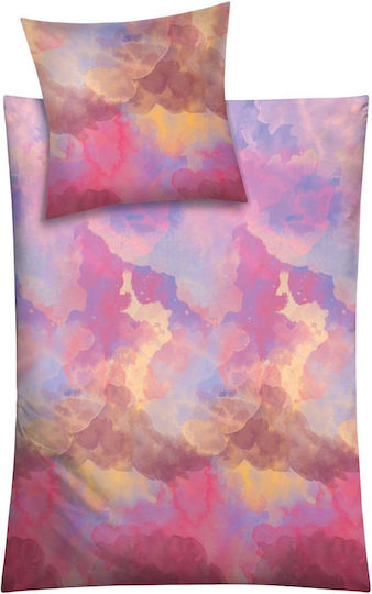 Kleine Wolke Плик за Завивка Памучен Единичен 135x200 Solero Многоцветен