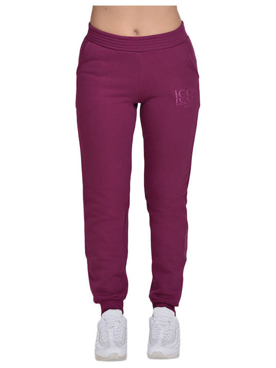 Target Παντελόνι Φόρμας Fleece Μωβ