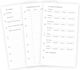 Filofax Ημερήσιο Ανταλλακτικό Ημερολογίου Household Planner Λευκό