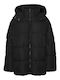 Vero Moda Scurt Jachetă de femei Puffer pentru iarnă Negru
