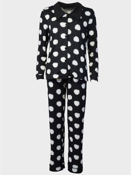 G Secret De iarnă Pantaloni Pijamale pentru Femei Negru