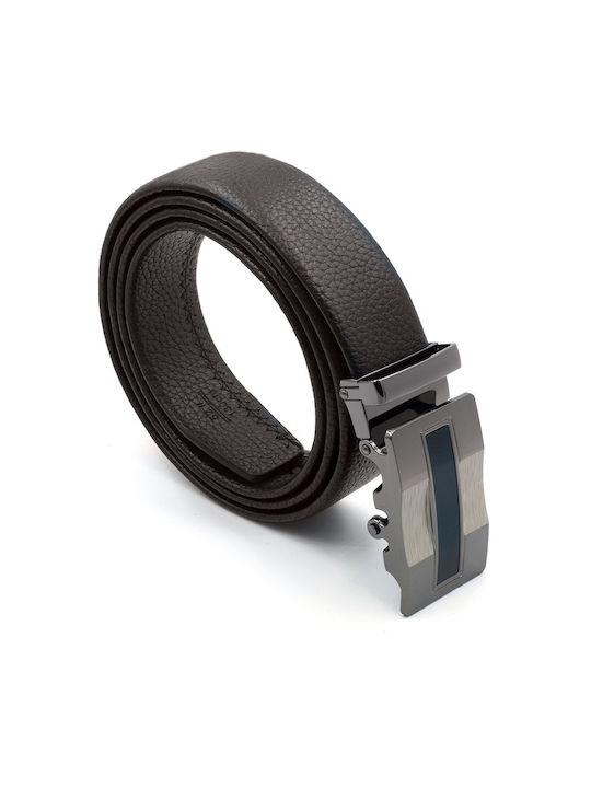 Factory Men's Leather Belt Brown