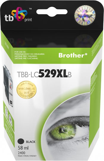 TB Print Compatible Inkjet Printer Cartridge Brother 2400 Pages 58ml Black 1 Piece