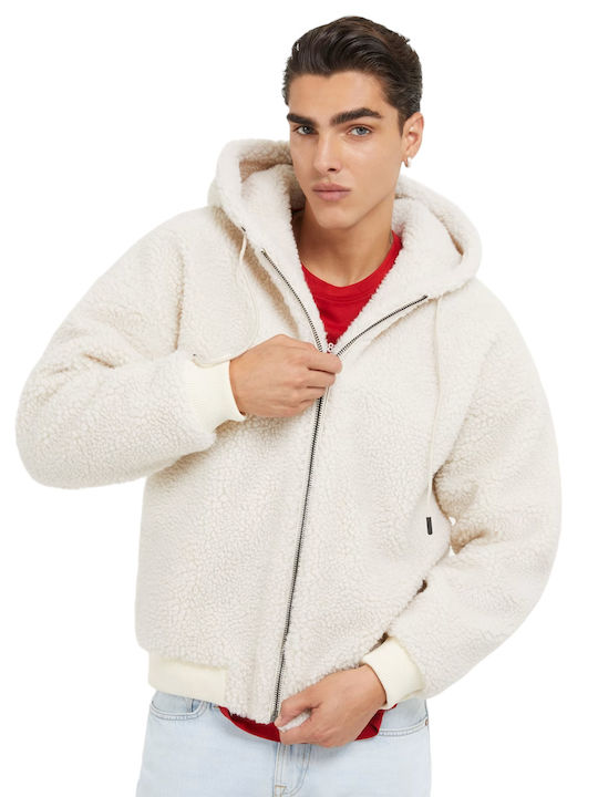 Guess Men s Winter Bomber Jacket Beige M3BL59WF8R2 G1CV Skroutz.cy