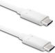 Qoltec USB 3.1 Kabel USB-C männlich - USB-C Weiß 1m (50508)
