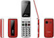 Artfone F20 Dual SIM Mobil cu Butone Mari (Meniu grecesc) Roșu