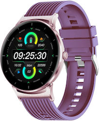 Kumi GW1 Smartwatch με Παλμογράφο (Ροζ)