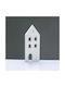 Aca Wooden Floor Lamp White 7x18x18cm