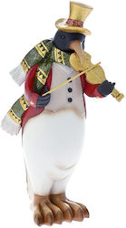 Iliadis Weihnachtsfigur Plastik Pinguin Weiß 37x16x16cm