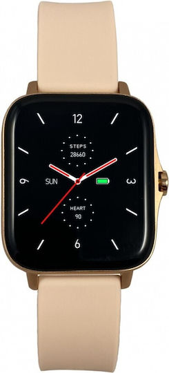 MaxCom FW55 Smartwatch with Heart Rate Monitor (Aurum Pro Gold)