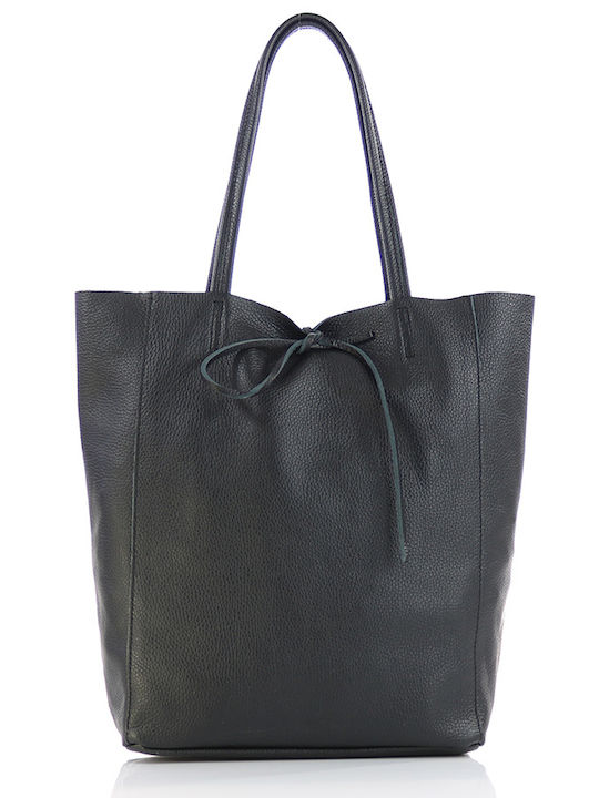 Passaggio Leather Women's Leather Shopper Shoulder Bag Black