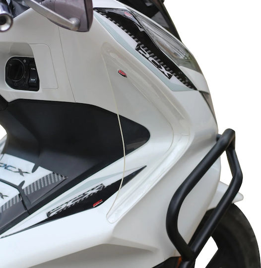 GP Kompozit Dreapta Plastic Lateral Motocicletă pentru Honda PCX 125 Transparent 1buc