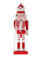 Iliadis Weihnachts-Nussknacker Rot aus Hölzernes Höhe 40cm.