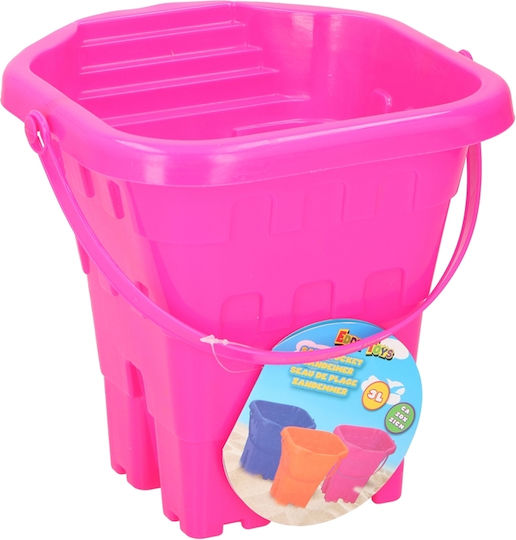 Eddy Toys Castle Плажна Кофичка Розов 20см.