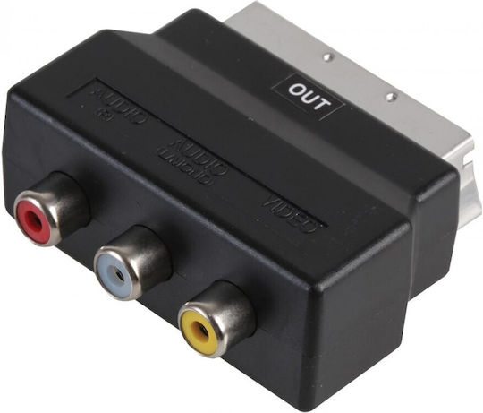 Scart Männlich Zu RCA Weiblich Konverter 1Stück