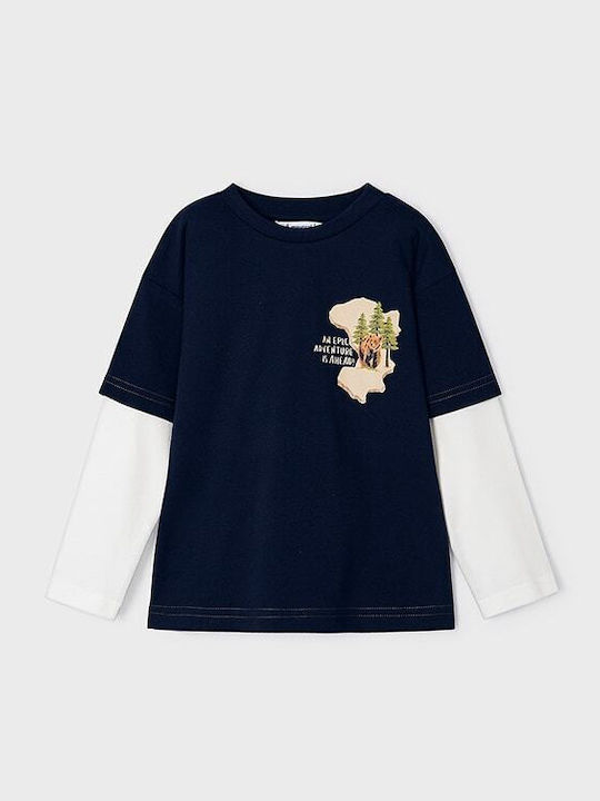 Mayoral Kids' Shirt Long Sleeve Blue