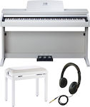 Klavier Electric Stage Piano A03KLBUA03 with 88 Weighted Keys White