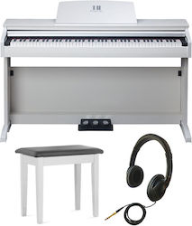 Klavier Electric Stage Piano A03KLBUB03 with 88 Weighted Keys White