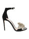 Suede Sandalen Schwarz