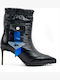 Timeloard Women's Ankle Boots with High Heel Black