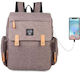 Lequeen Diaper Bag Gray 38x22x46cm.