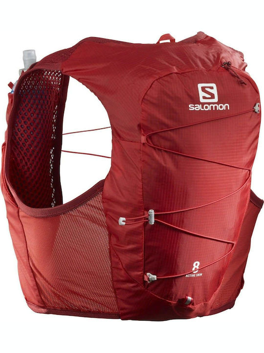 Salomon Active Skin 8 Set Trinkrucksack 8Es Rot