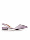 Satin Damen Ballerinas in Lila Farbe 451720PU