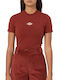 Dickies Maple Valley Women's Blouse Cotton Short Sleeve Red