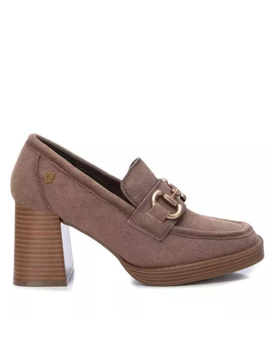 Carmela Footwear Leather Brown Heels