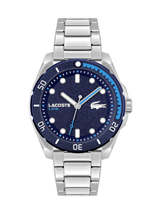 Lacoste Finn Men's Watch 44mm Battery with Silv...