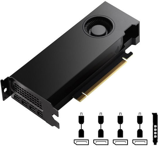 PNY Quadro RTX A4000 20GB GDDR6 Κάρτα Γραφικών