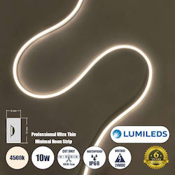 GloboStar Waterproof Neon Flex LED Strip Power Supply 24V with Natural White Light by the Meter