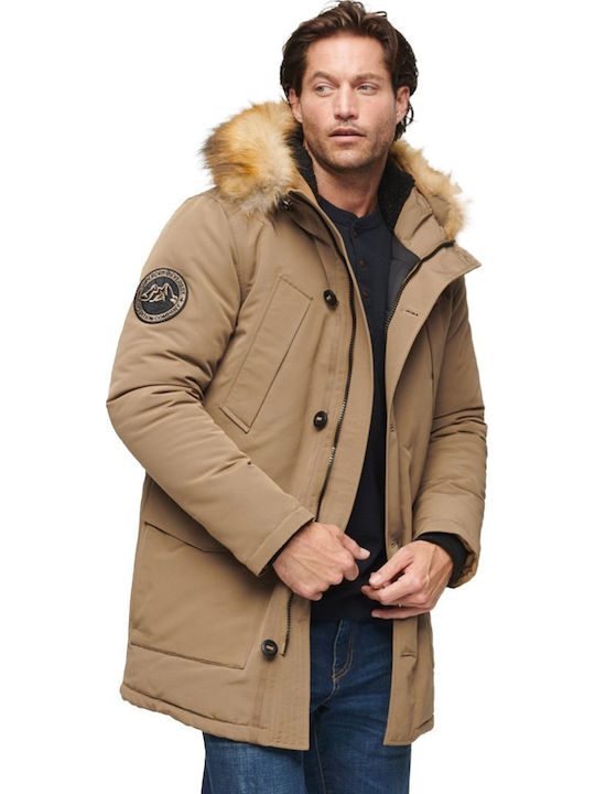 Superdry Everest Geci Bărbați Iarna Parka Maro ...