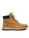 KILLINGTON TREKKER Leather Kids Boots with Laces Yellow