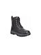 Adam's Shoes Kids Military Boots with Lace Black