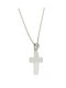 Q-Jewellery Weißgold Kreuz 14K