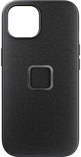 Peak Design Everyday Back Cover Υφασμάτινο 2mm με Λουράκι Αδιάβροχο Γκρι (iPhone 15)