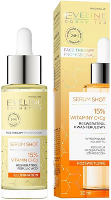 Eveline Shot 15% Anti-Aging Serum Gesicht für Straffung 30ml