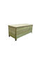 Επί Γης Außenlagerbox Hölzernes Natural Pine Wood - Unpainted L129xB48xH50cm