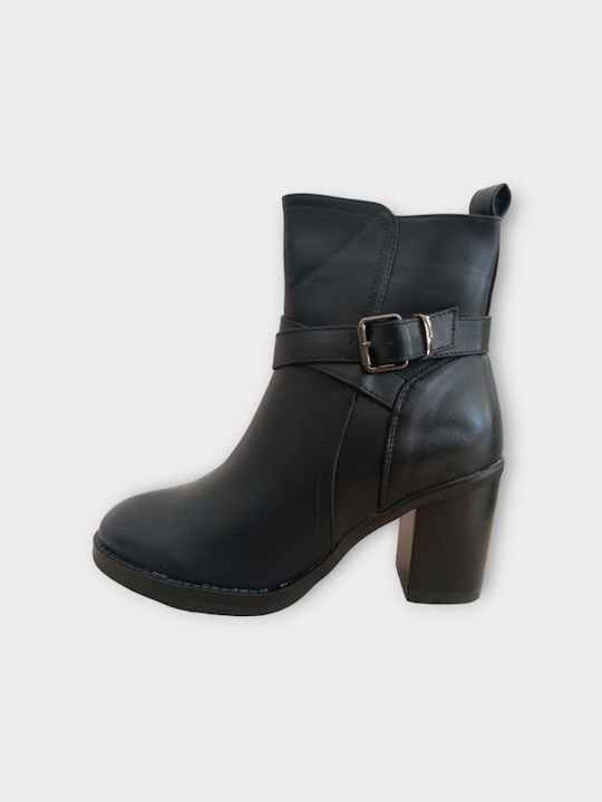 M&M Damen Knöchelstiefel Schwarz